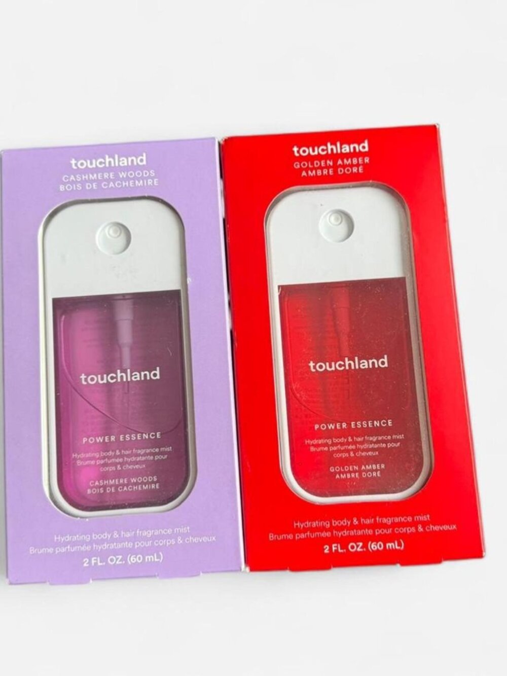 Touchland Cashmere Woods and Golden Amber body mist...bundle